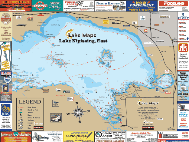 Lake Nipissing – Callander Bay and South Shore | Ontario Lake Maps